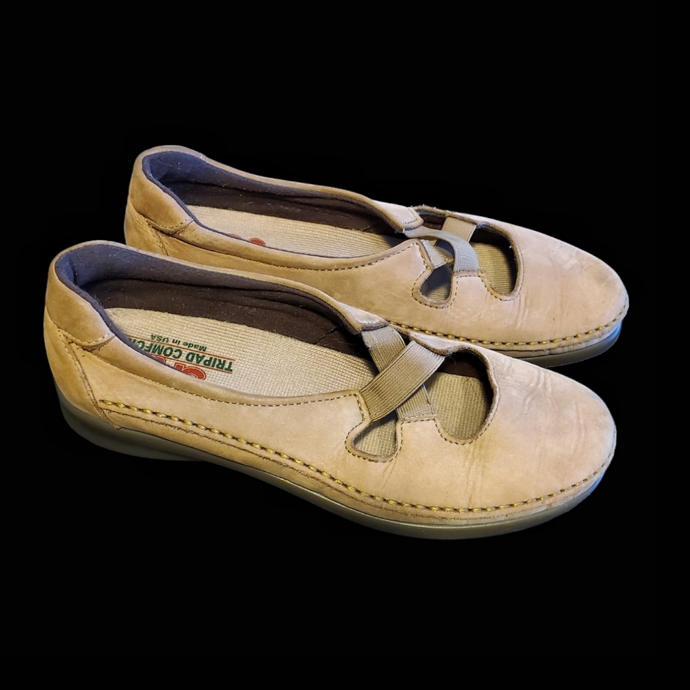 SAS Crissy Womens  Leather Mary Jane Nero Tripad Comfort Shoes.